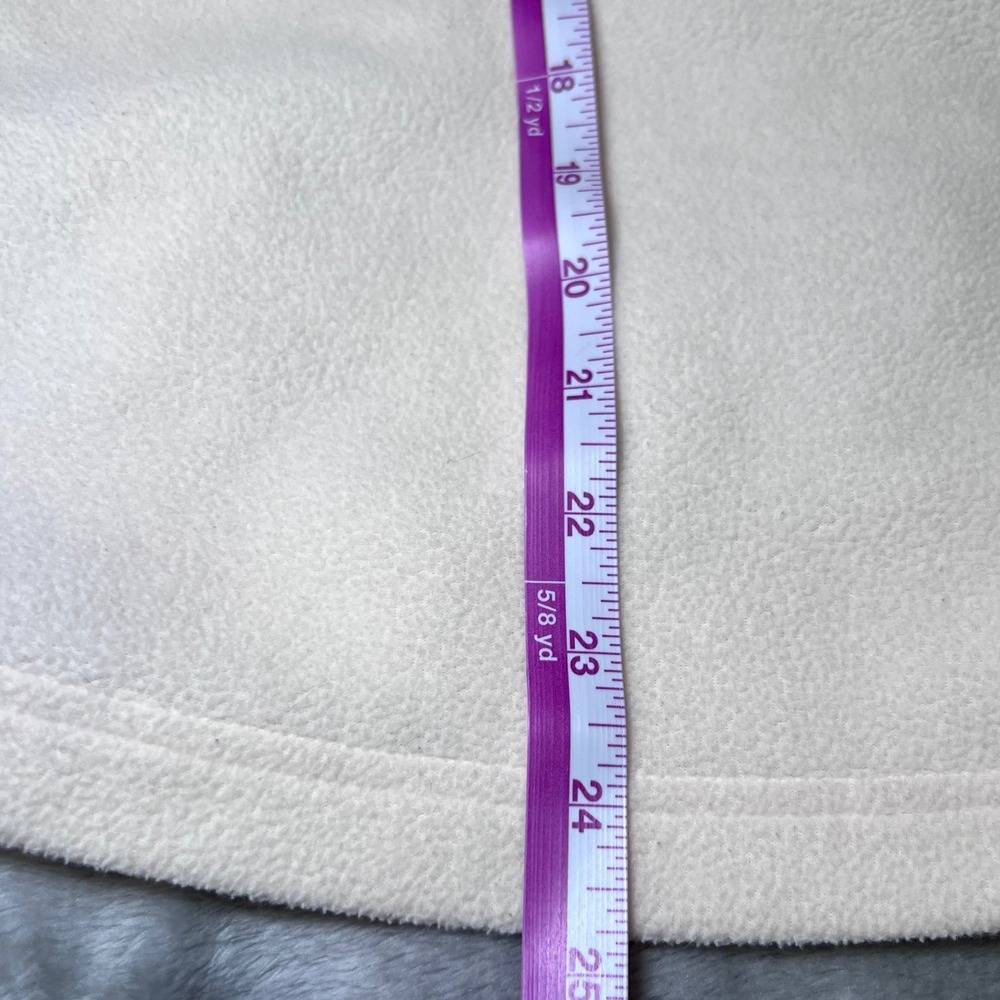 Columbia Quilted Fleece Hooded Vest Womens XL Cream Therma Coil Layering Outdoor - Picture 9 of 16